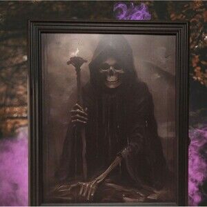NEW "Crypt Keeper" Plastic Framed Halloween Decor Print 8x10